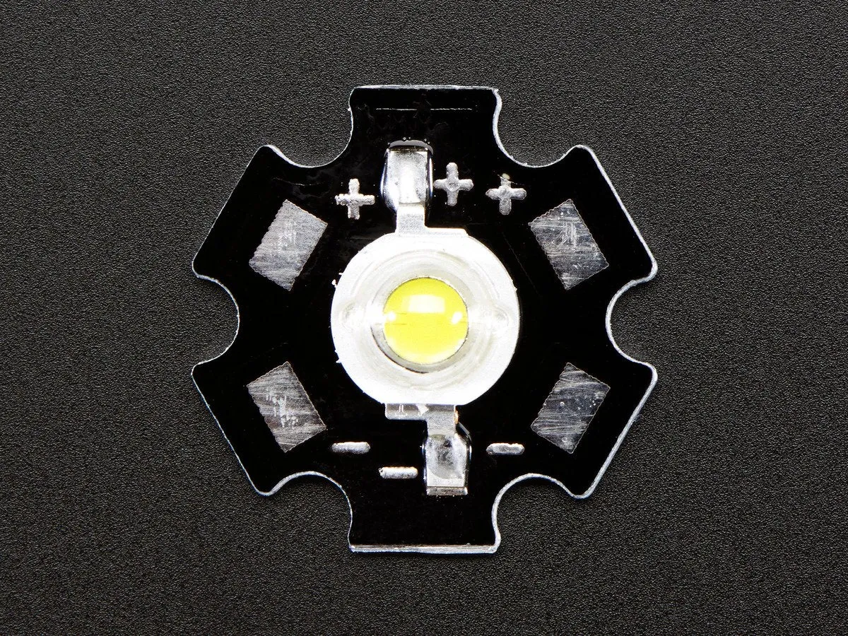 1 Watt Cool White LED - Heatsink Mounted