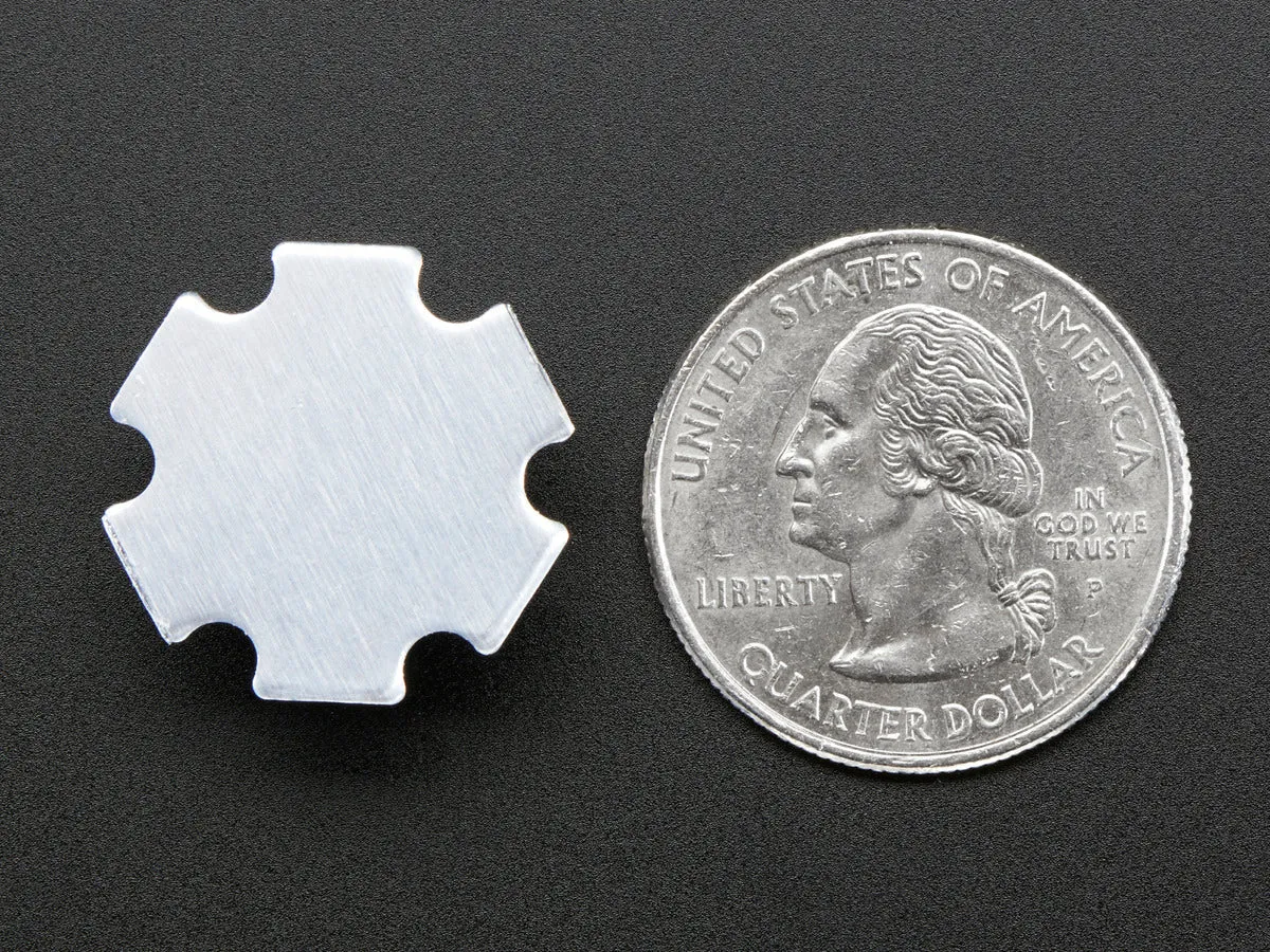 1 Watt Cool White LED - Heatsink Mounted