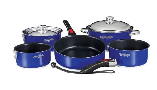 10 PIECE GOURMET "NESTING" NON-STICK COOKWARE SET