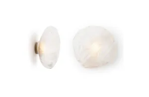 73s Brass Ceiling/Wall Lamp - Clear
