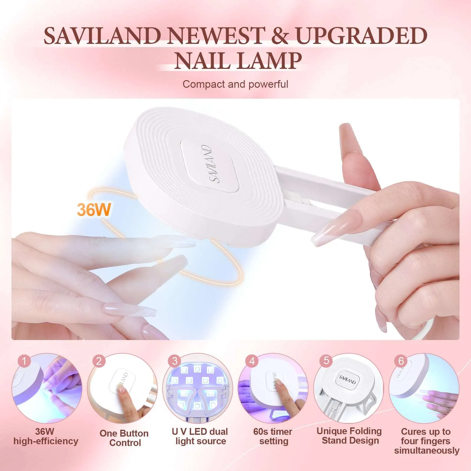 All-In-One Poly Nail Gel With Lamp Nail Kit for Beginners
