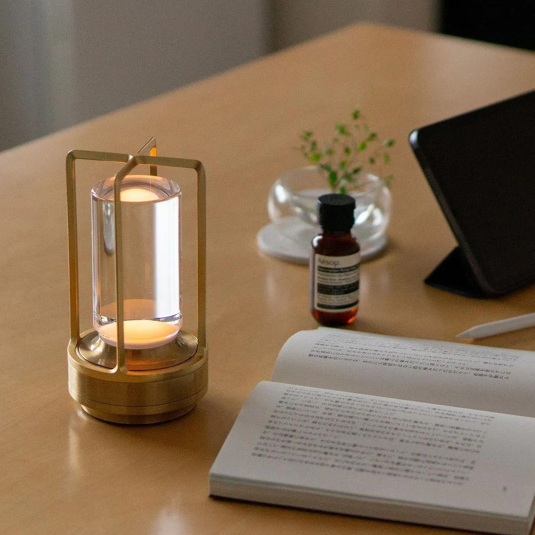 Aura Gleam Table Lamp (built-in battery) 5.3″- 8.8″