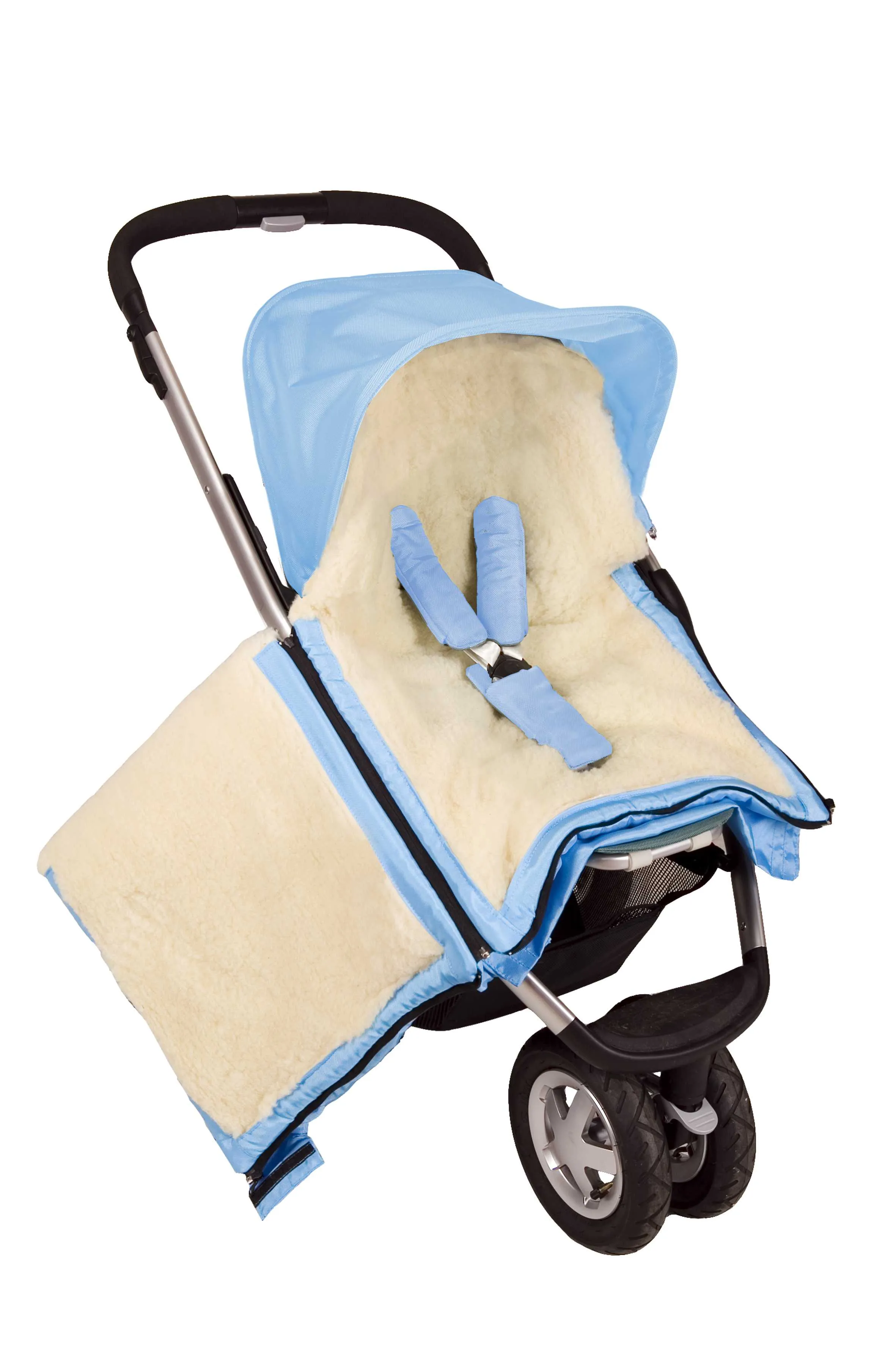 Barbie Pink Organic Wool Adjustable Footmuff