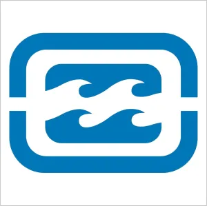 Billabong Wave LIGHT BLUE 3" Decal Sticker
