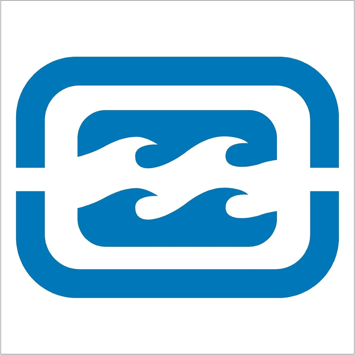 Billabong Wave LIGHT BLUE 3" Decal Sticker