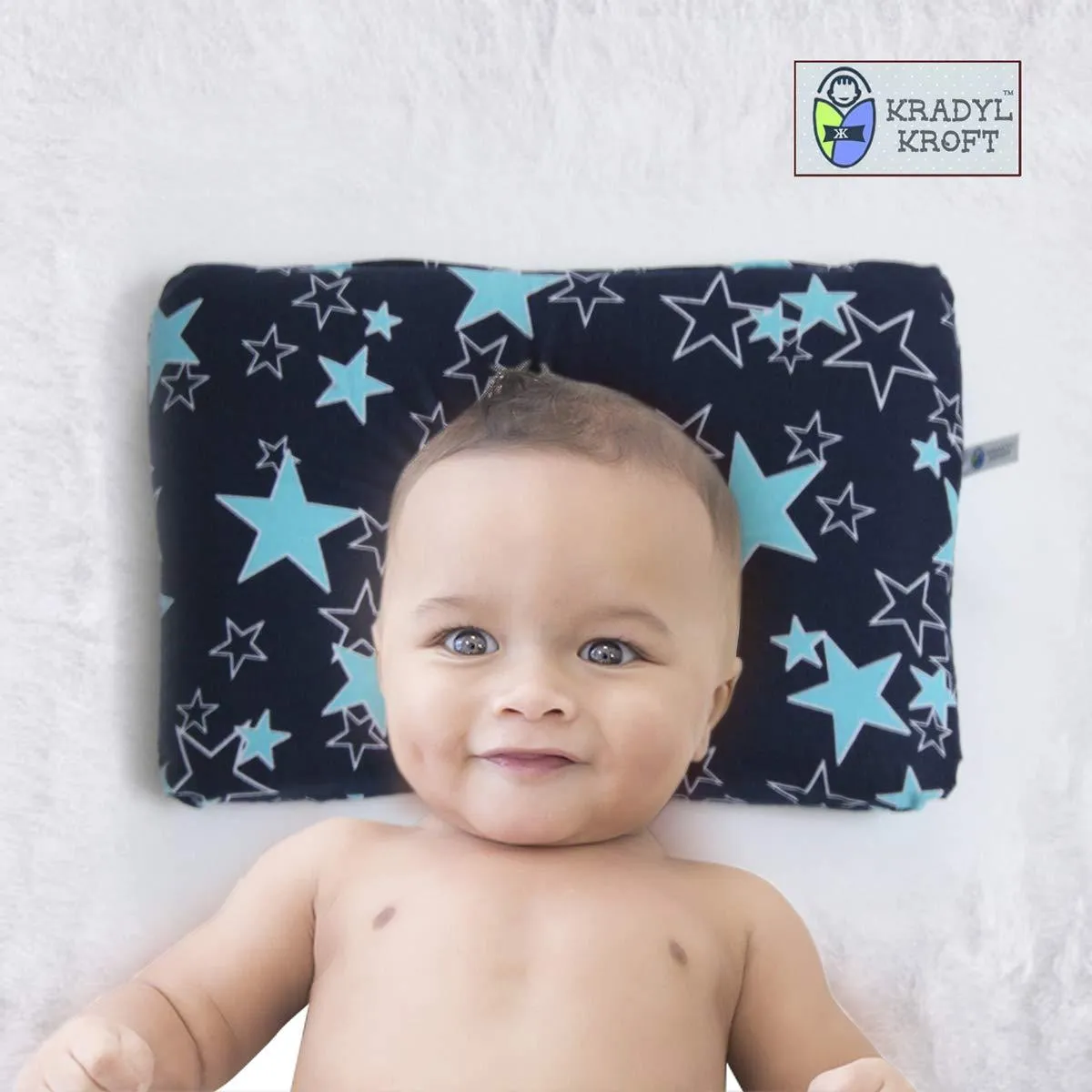 Born Star Navy New Born Pillow | Baby Pillow