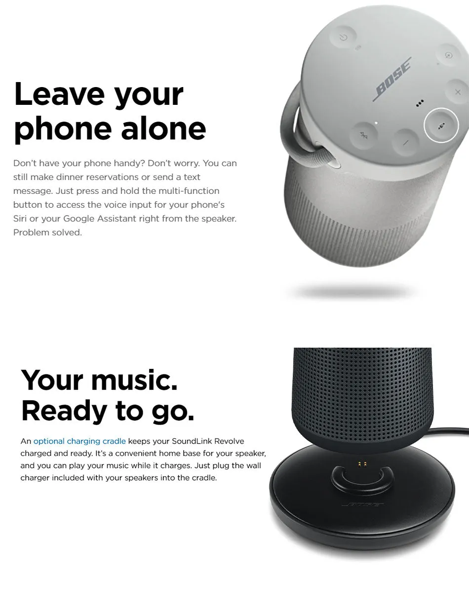 Bose SoundLink Revolve  Portable and Long-Lasting Bluetooth 360 Speaker