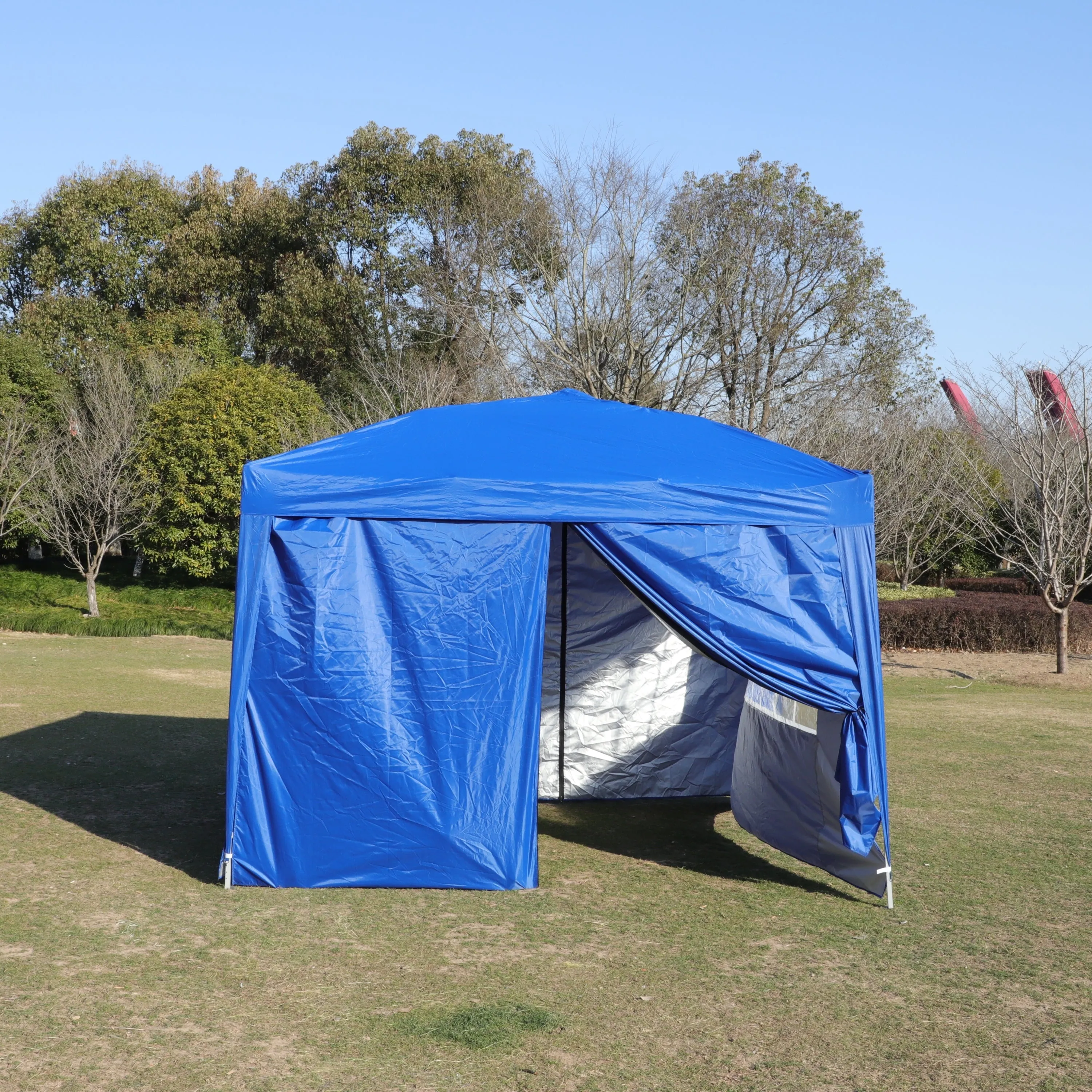 Cami 10 x 10 ft Outdoor Patio Gazebo Canopy Tent - Blue