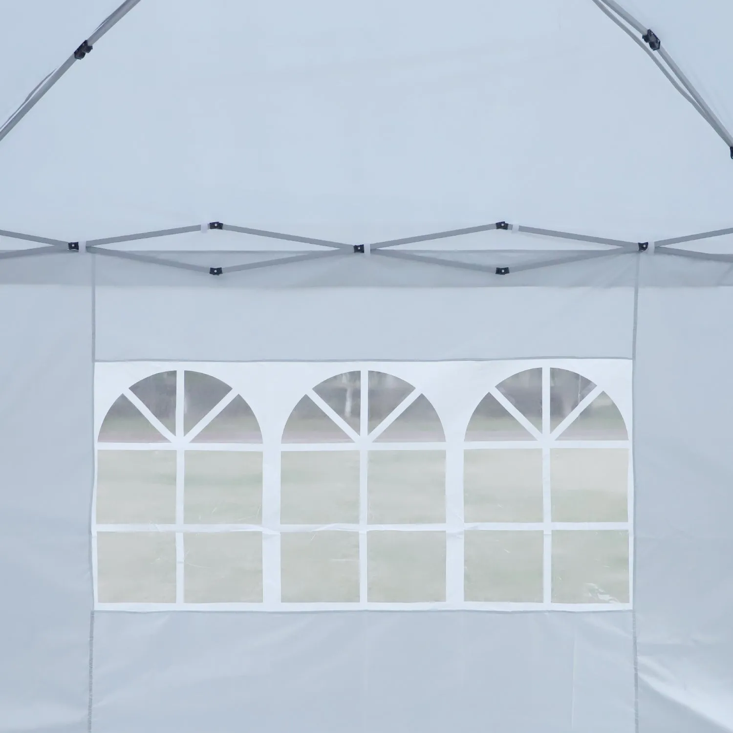 Cami 10 x 10 ft Outdoor Patio Gazebo Canopy Tent - White