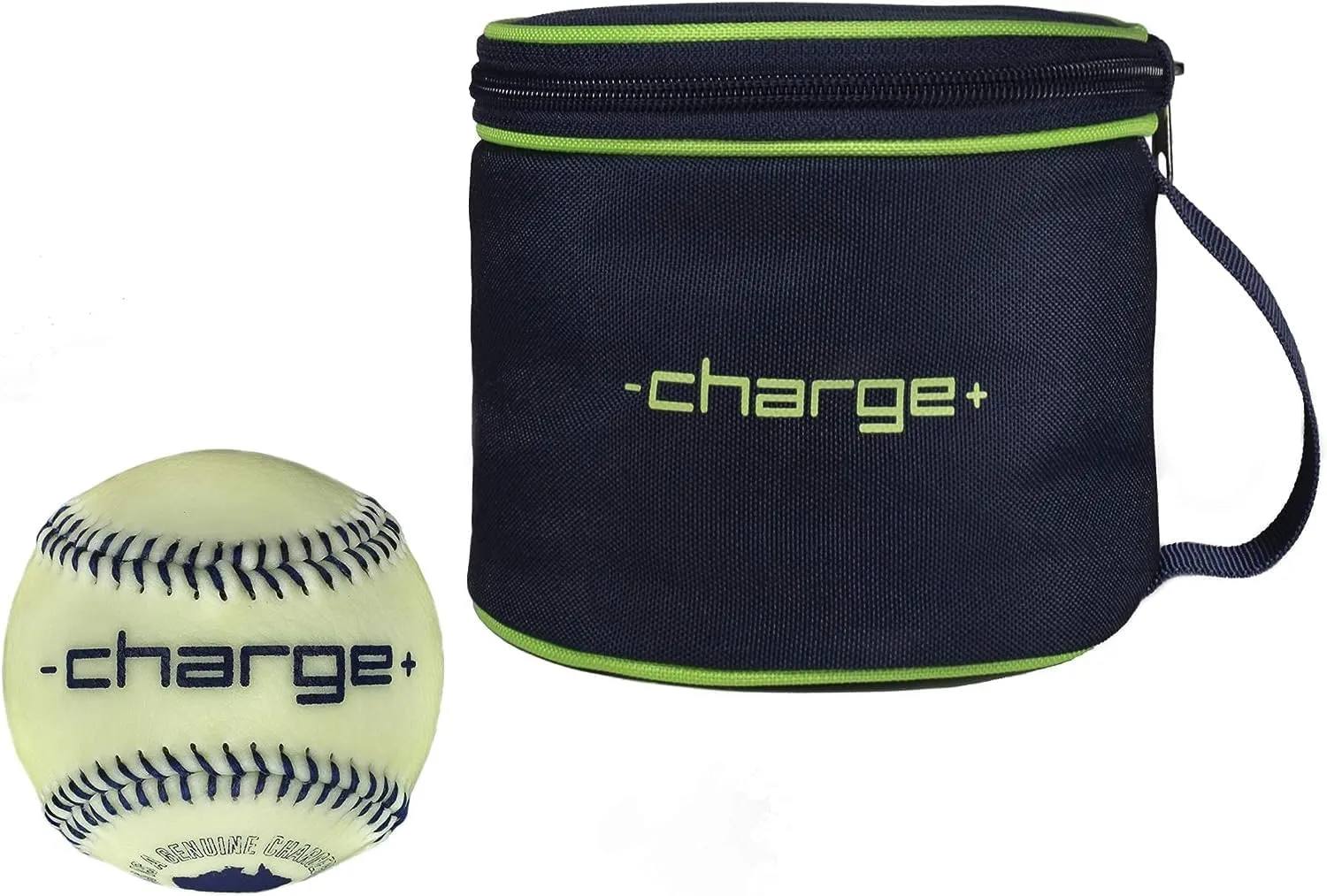 CHARGEBALL The Original Baseball PRO Kit | Premium Hand-Stitched Glow in The Dark Baseball w/LED Chargebag, Charge in 20 Seconds for Teen Adult Sport Enthusiast Athlete