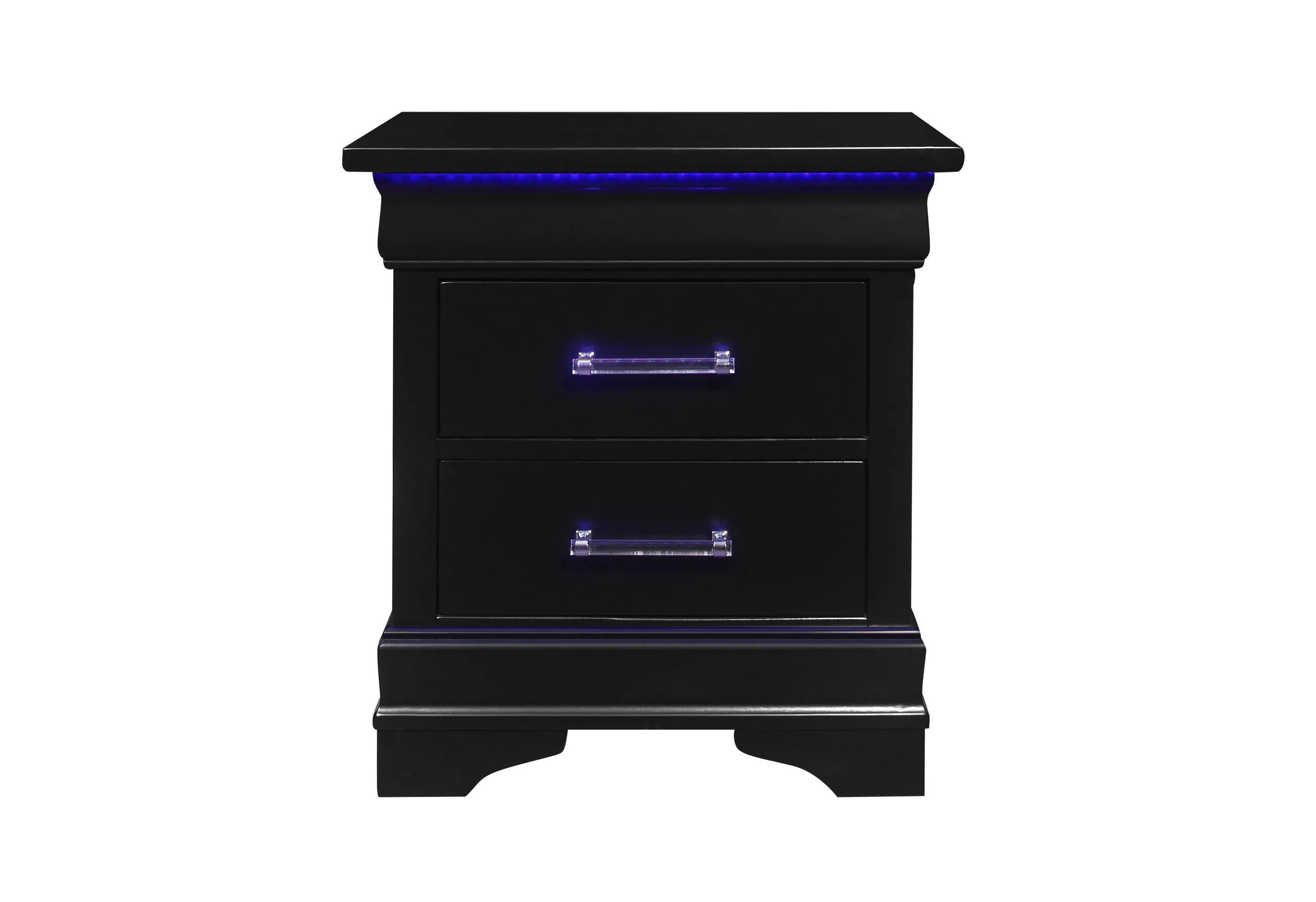 CHARLIE BLACK NIGHTSTAND WITH LED