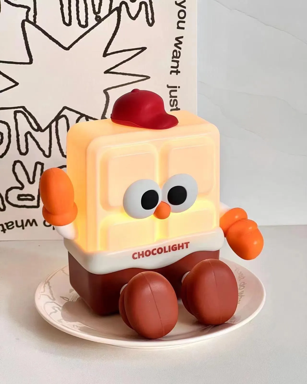 Chocolate Small Night Light 5.9″- 4.3″