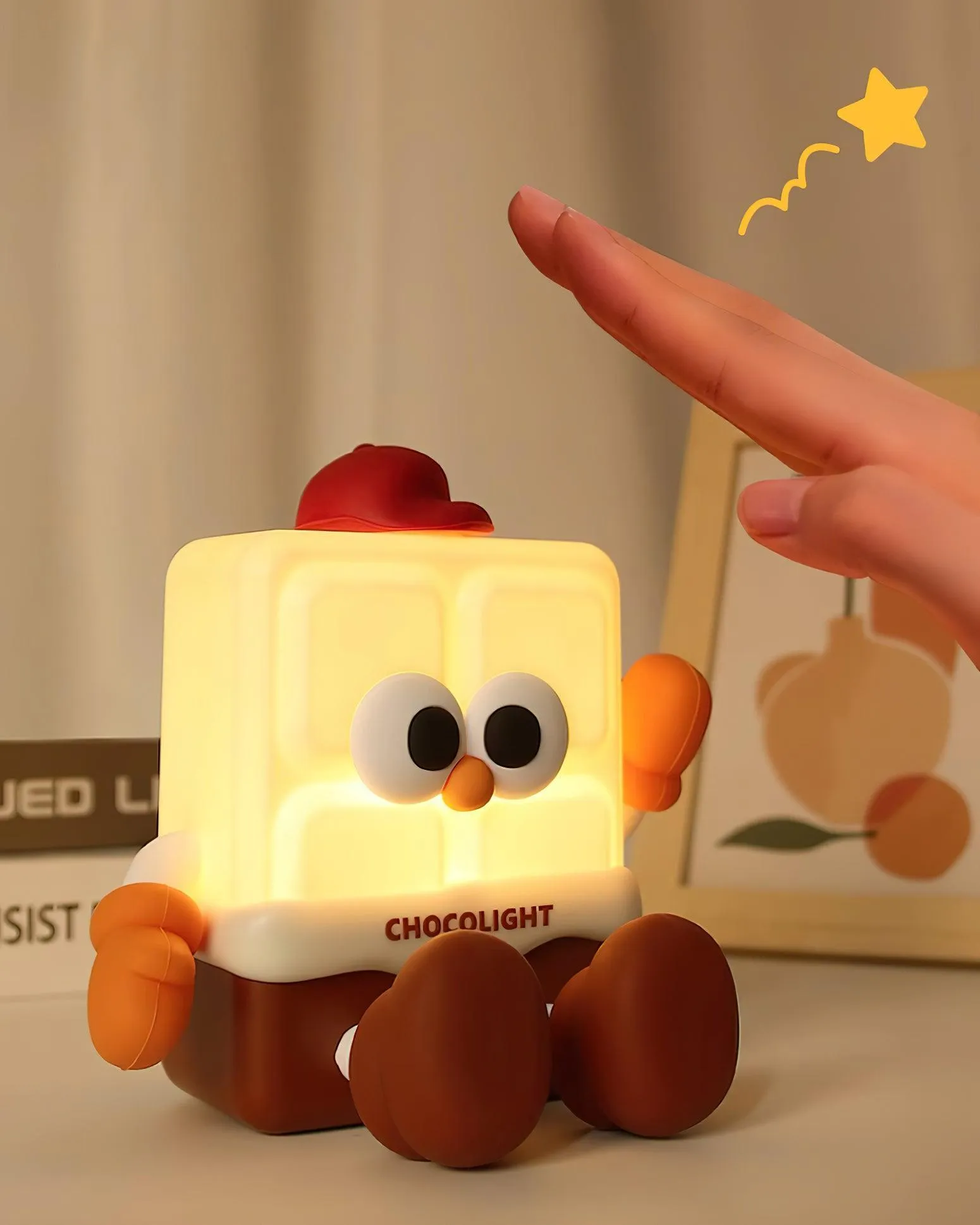 Chocolate Small Night Light 5.9″- 4.3″