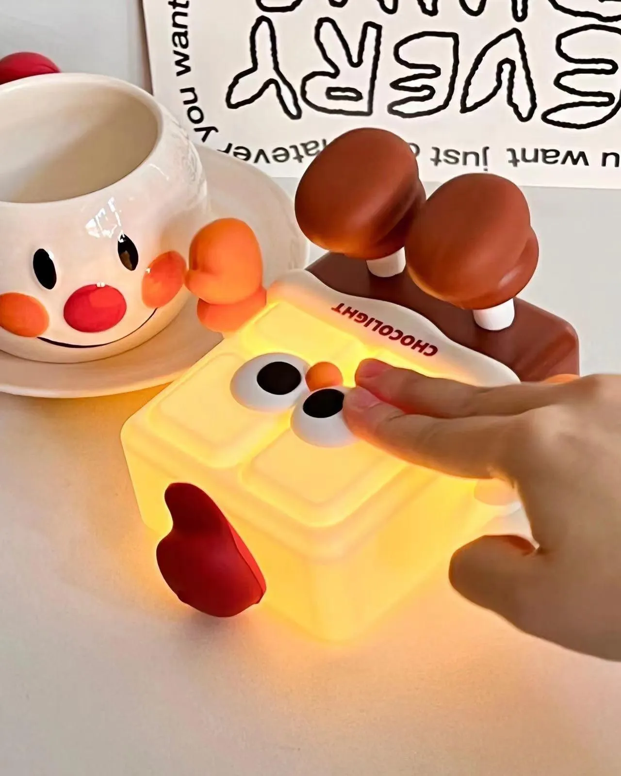 Chocolate Small Night Light 5.9″- 4.3″