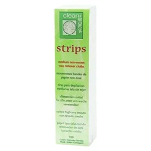 Clean   Easy Strips Medium Non-Woven Wax Remover Cloths, 100 Count