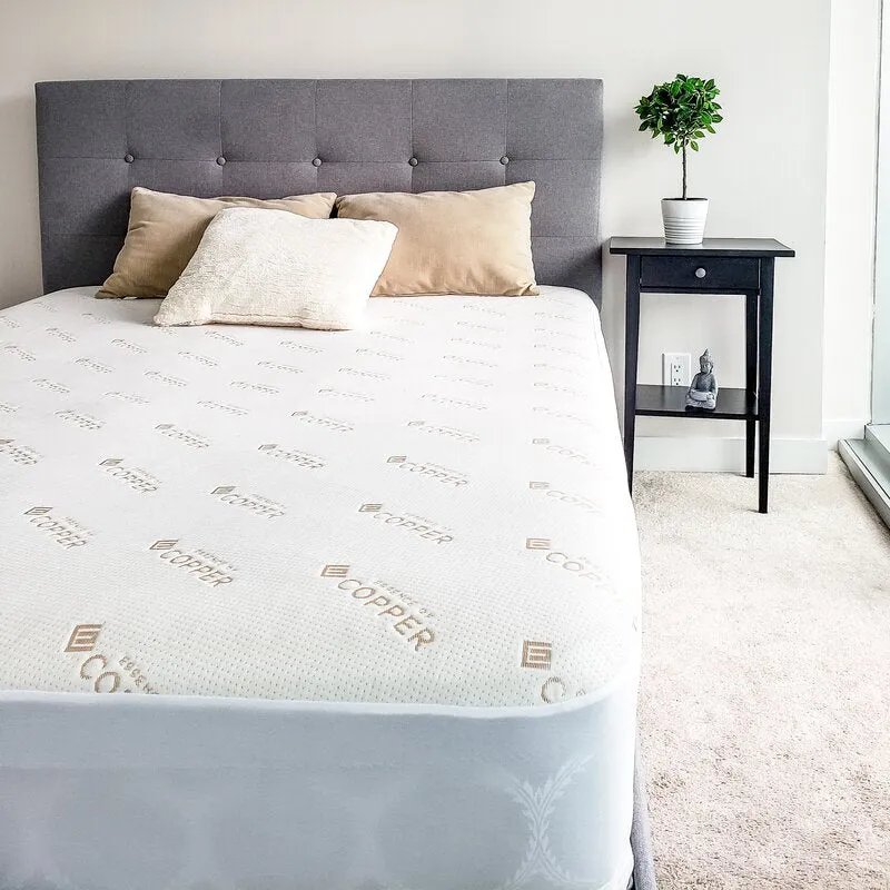 Copper Infused Mattress Protector, King,