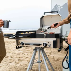 Crossover Double Burner, Grill, Griddle, and Pizza Top Bundle
