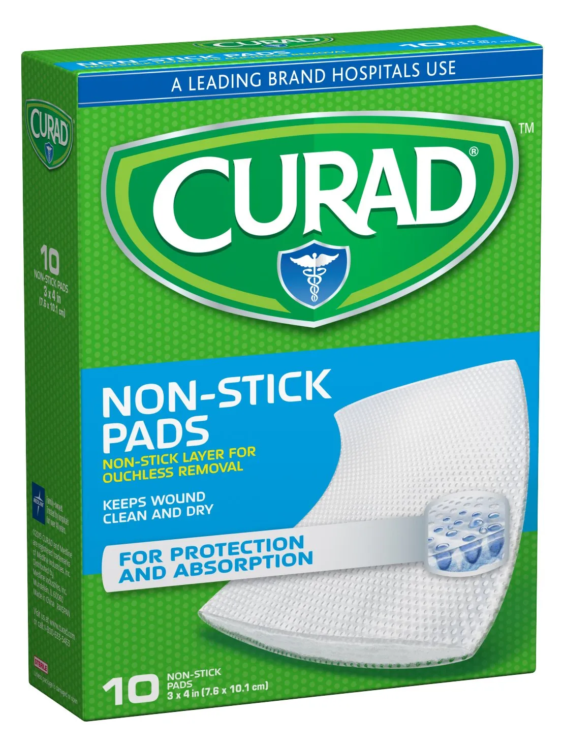Curad Small Non-Stick Pads