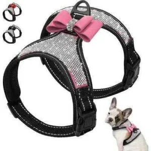Diamond Dream Reflective Rhinestone Dog Harness
