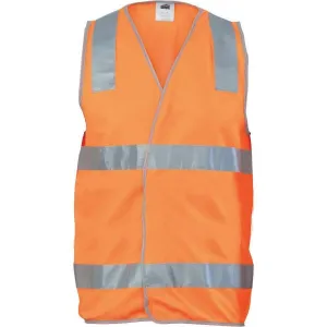 Dnc Workwear Day/night Safety Vest With Hoop & Shoulder Generic R/tape - 3503