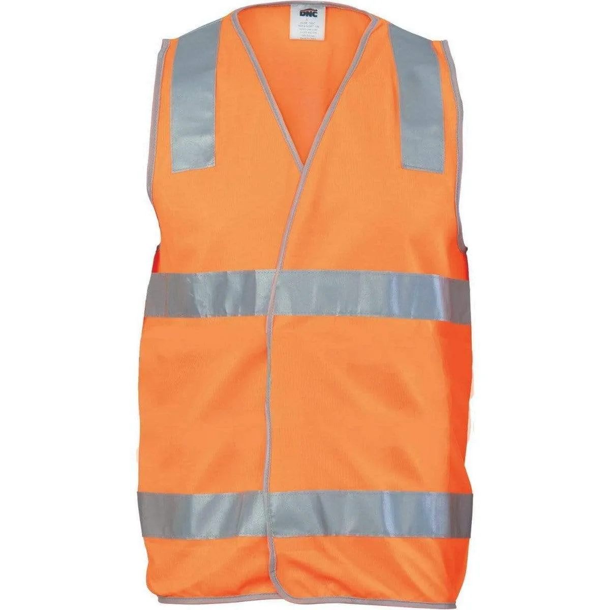 Dnc Workwear Day/night Safety Vest With Hoop & Shoulder Generic R/tape - 3503
