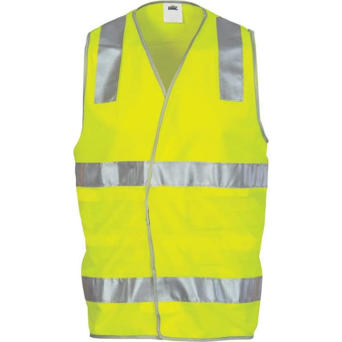 Dnc Workwear Day/night Safety Vest With Hoop & Shoulder Generic R/tape - 3503