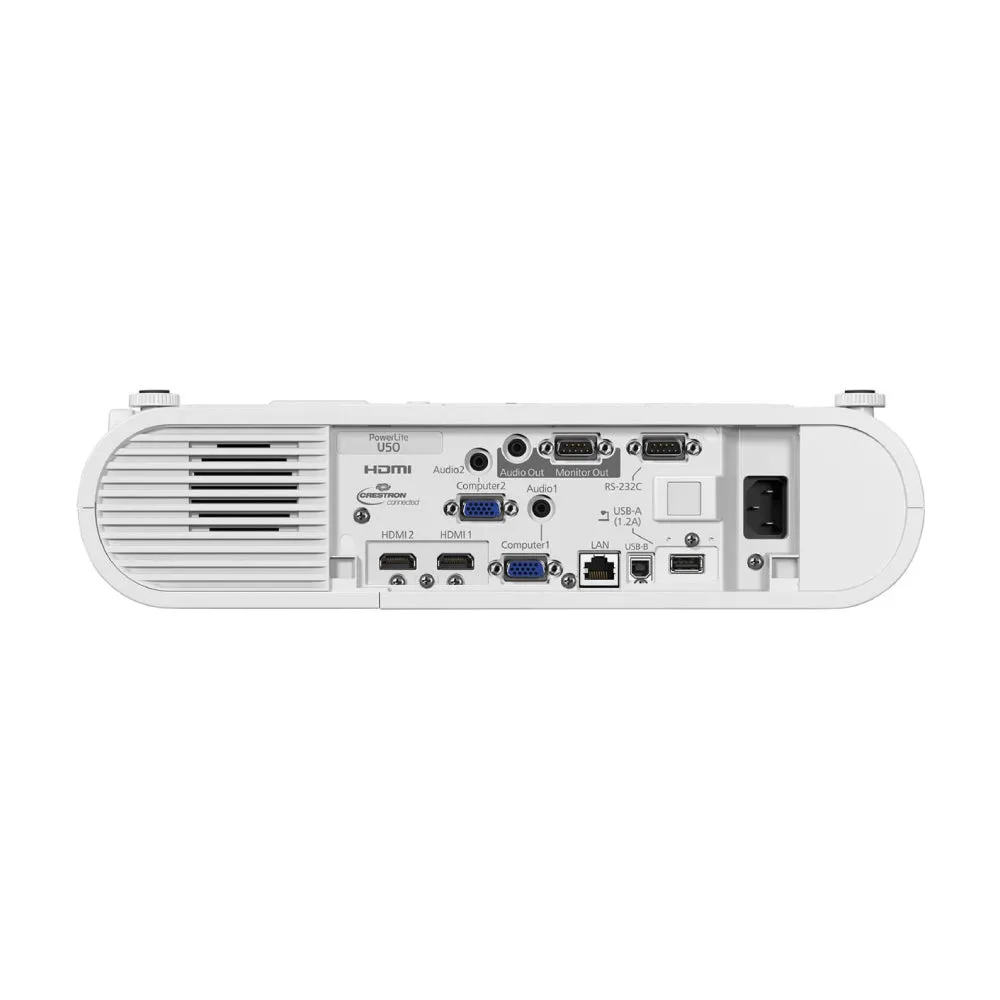 Epson PowerLite U50 WUXGA 3LCD wireless projector, white