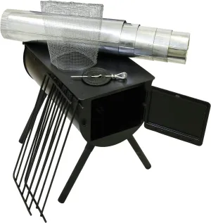 everyday Alpine Heavy Duty Cylinder System - Wood-Burning Stove System for Wall Tent Camping - Camping Gear