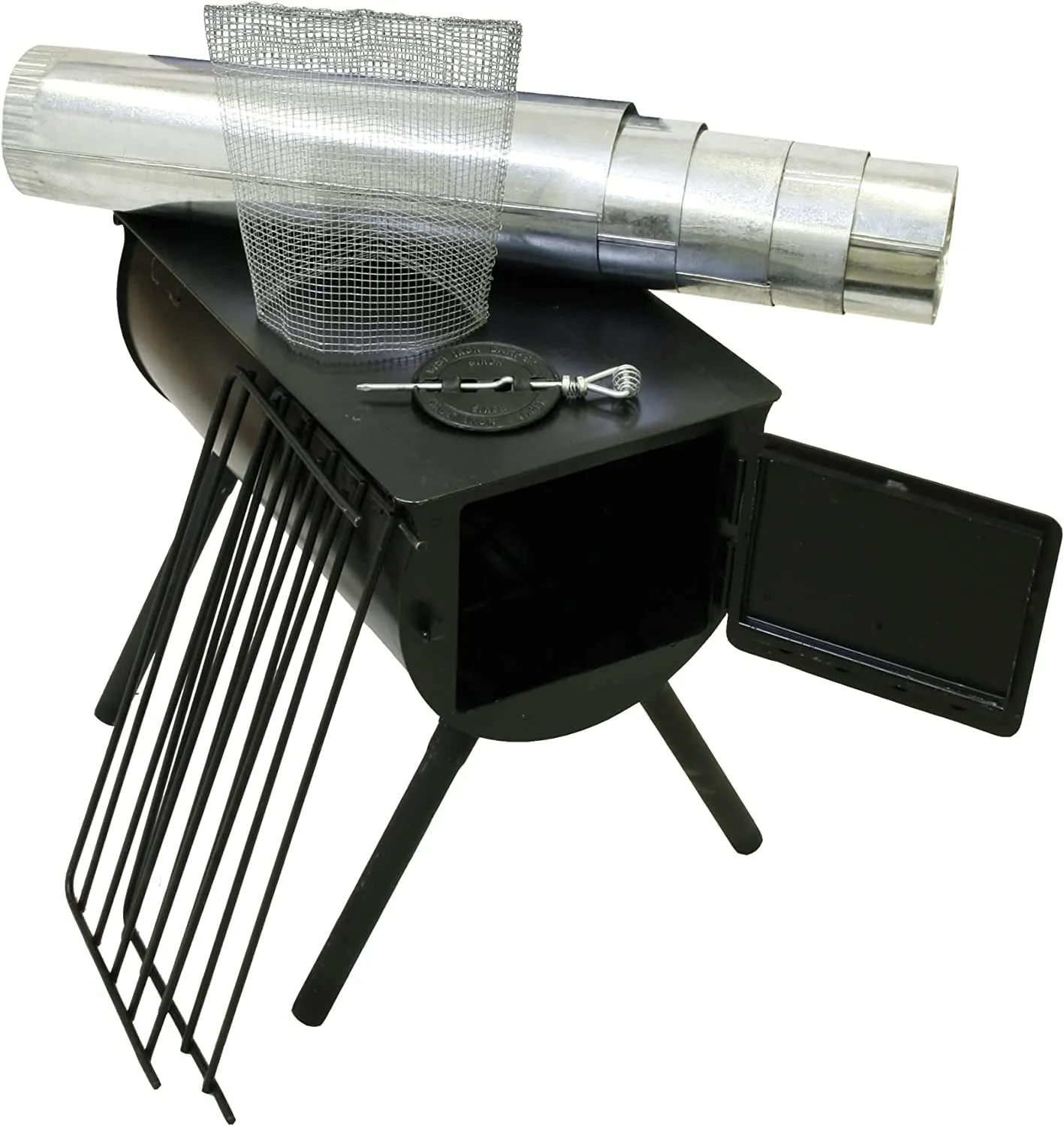 everyday Alpine Heavy Duty Cylinder System - Wood-Burning Stove System for Wall Tent Camping - Camping Gear