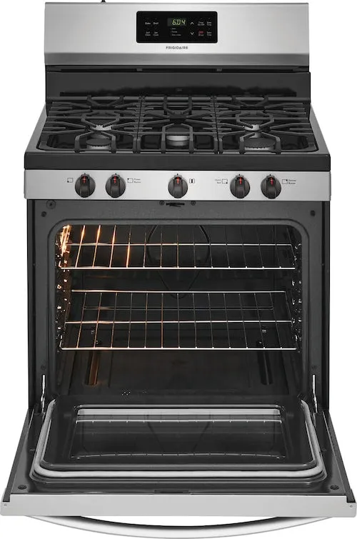 Frigidaire Frigidaire 30 in. 5 Burner Freestanding Gas Range in Stainless Steel (30", Stainless Steel)