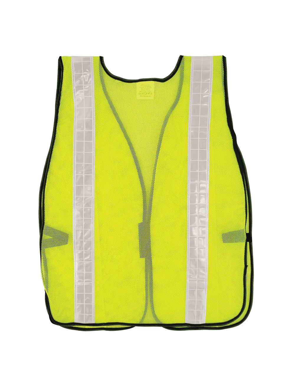 FrogWear® HV Enhanced Visibility Yellow/Green Economy Mesh Safety Vest with Wide Reflective - GLO-10-G-2IN