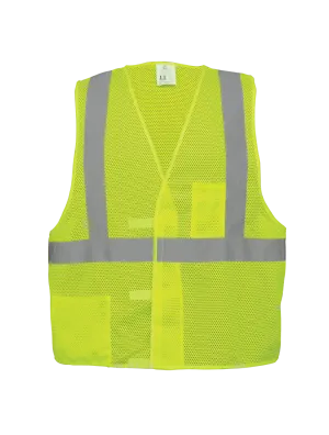 FrogWear® HV Lightweight Mesh Polyester Safety Vest - GLO-001V