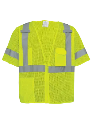 FrogWear® HV Mesh Polyester Short-Sleeved Vest - GLO-011