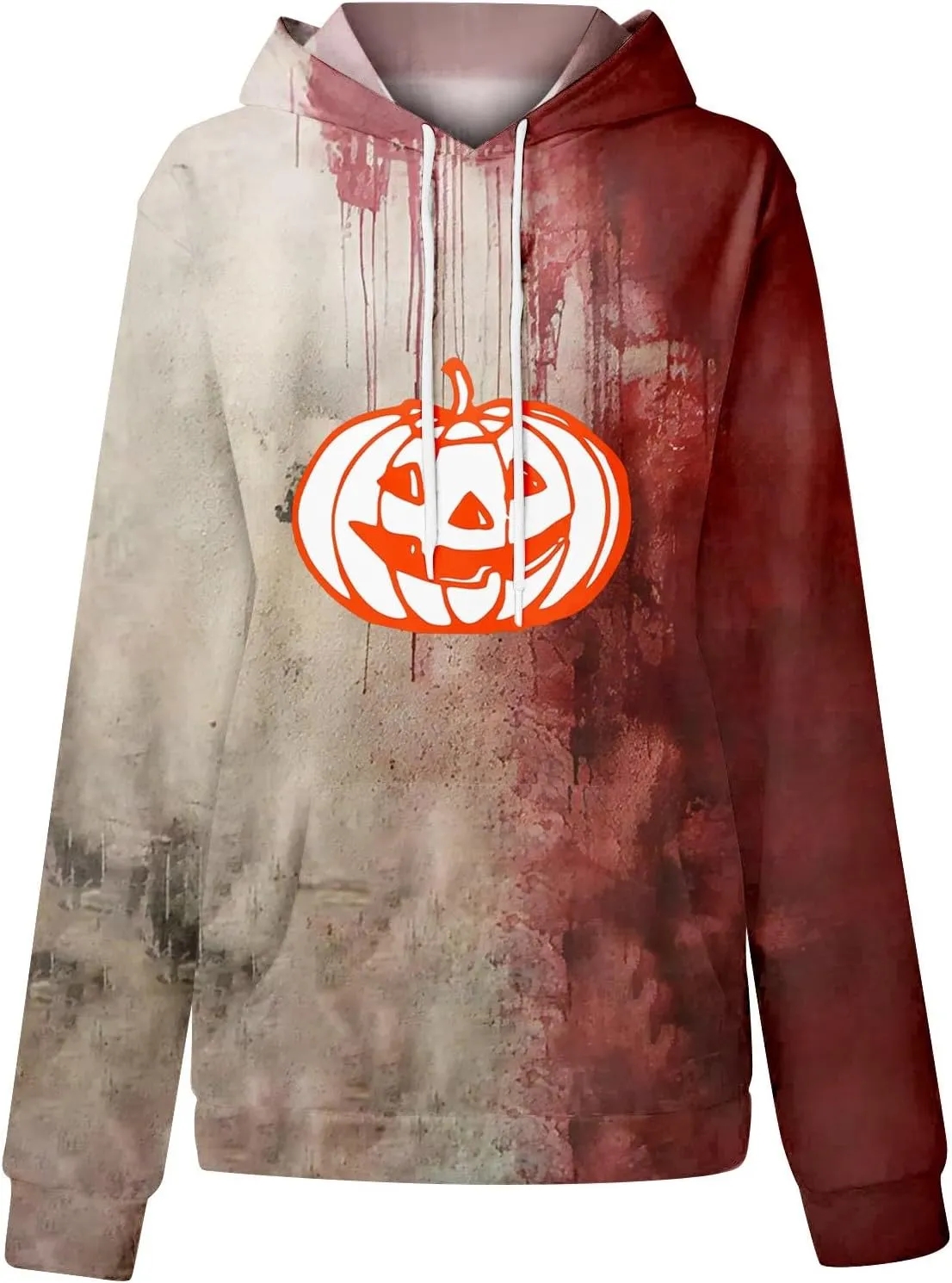 GOFULY Pumpkin Sweatshirt For Women Fall Y2K Hoodies Halloween Pumpkin Face Graphic Winter Sweatshirt Long Sleeve Pullover