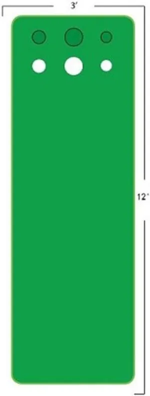 Golf Competitor Pro V2 3' X 12' Practice Putting Chipping Green with 3 Cups