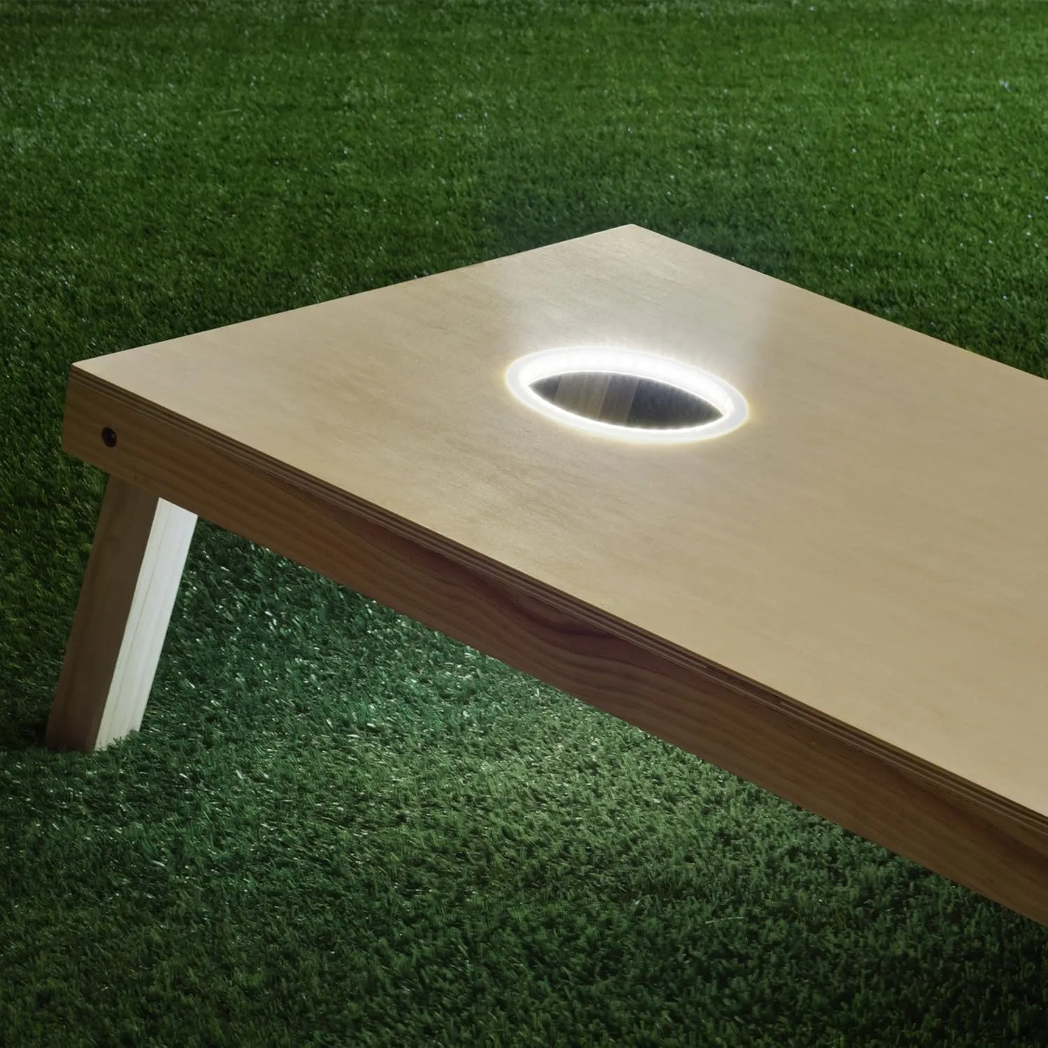 GoSports Cornhole Light Up LED Ring Kit 2pc Set - Red, White or Blue - Compatible with All Cornhole Games