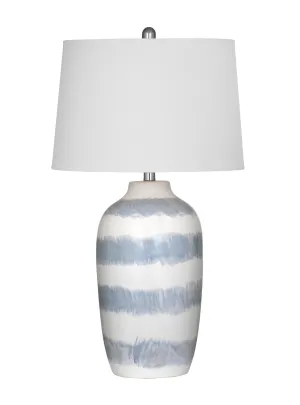 Harper - Table Lamp - White / Blue