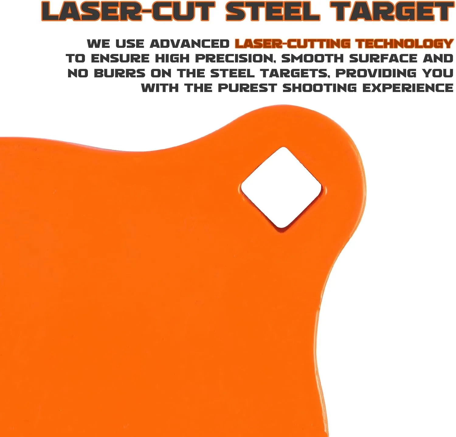 Highwild AR500 Steel Target for Shooting 3/8" Thick Gong Silhouette Metal Target - Laser Cut - Neon Color