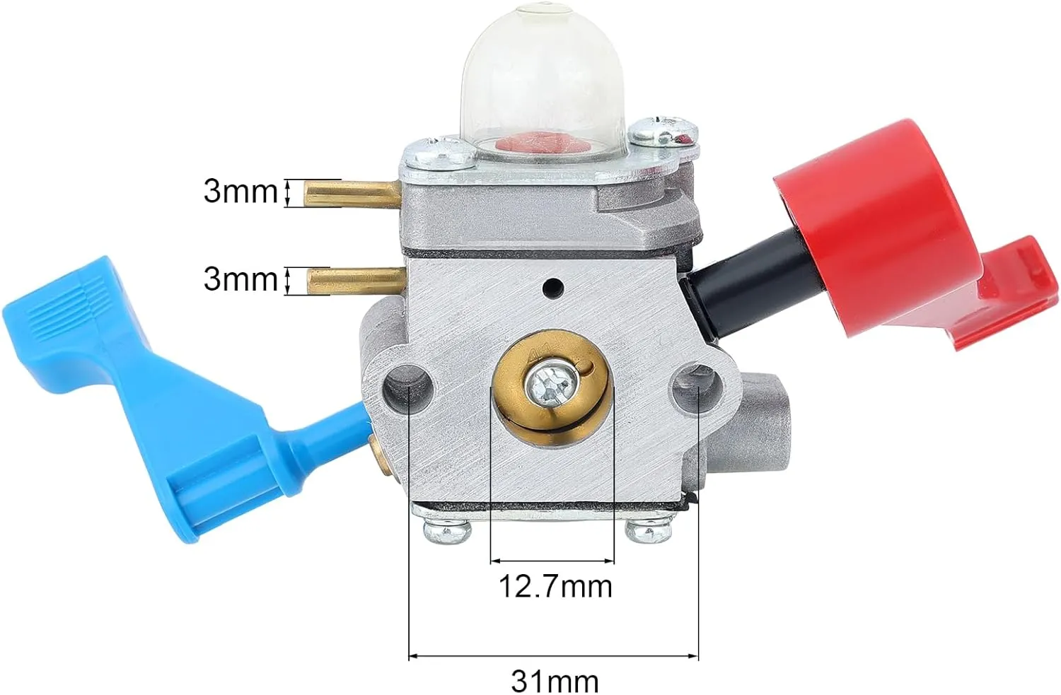 Hipa Carburetor Kit For Poulan FL1500 FL1500LE 25cc Weed Eater Featherlite Gas Leaf Blower Trimmer Replaces # C1U-W12B C1U-W12A 530071629
