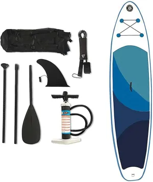 Inflatable Stand Up Paddle Board, 320 X 76 X 15 Cm Paddle Surfboard Stable Lightweight Paddle,with Accessories SUP Board Surfboard Suit