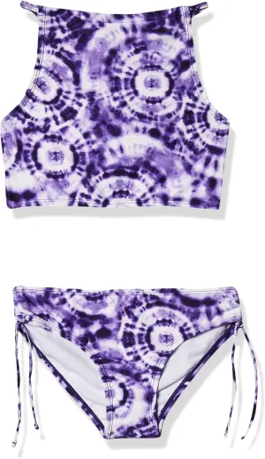 Kanu Surf Girls' Daisy UPF 50 Beach Sport Halter Tankini 2-Piece Swimsuit