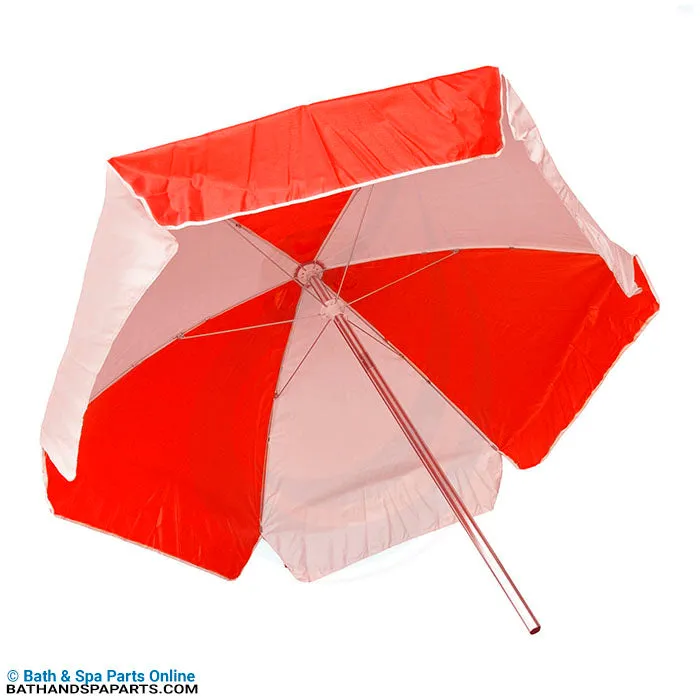 Kemp USA 6-Foot Red/White Lifeguard Umbrella (12-002-RED/WHI)
