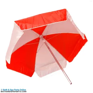 Kemp USA 6-Foot Red/White Lifeguard Umbrella (12-002-RED/WHI)