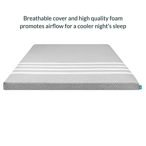 Leesa Mattress Topper with Cooling Foam and Washable Cover, Queen Size / 30-Night Trial