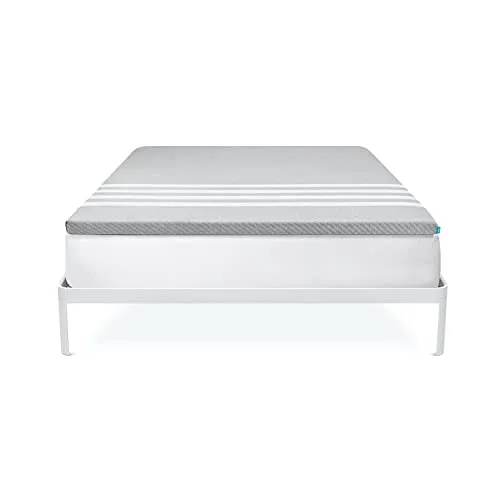 Leesa Mattress Topper with Cooling Foam and Washable Cover, Queen Size / 30-Night Trial