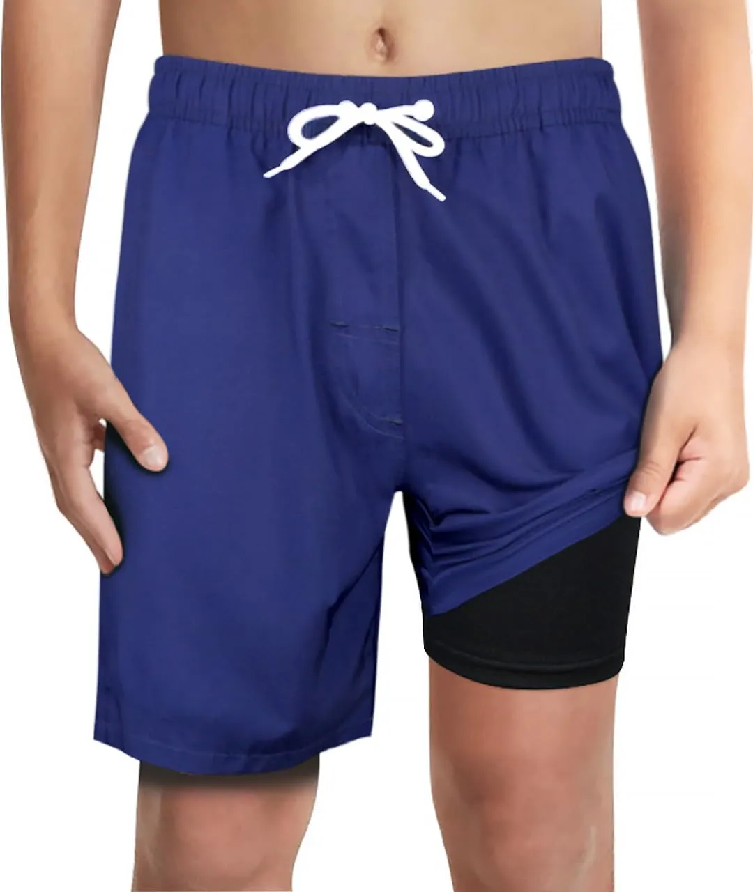 LUCOWEE Boys Swim Bathing Trunks Soft Compression Liner no-Chafing Swimming Shorts Quick Dry Light UPF 50  Quality Swimsuit