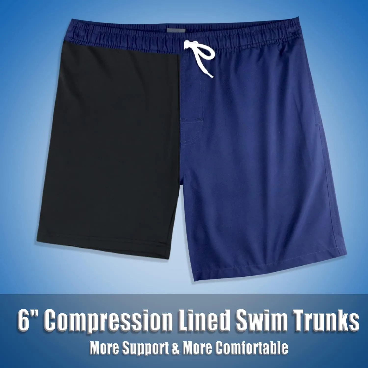 LUCOWEE Boys Swim Bathing Trunks Soft Compression Liner no-Chafing Swimming Shorts Quick Dry Light UPF 50  Quality Swimsuit