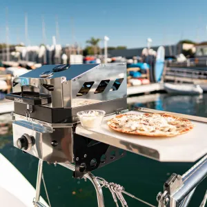 Marine Crossover Single Burner and Pizza Oven Top Bundle