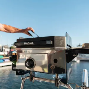 Marine Crossover Single Burner, Grill, Griddle, and Pizza Oven Top Bundle