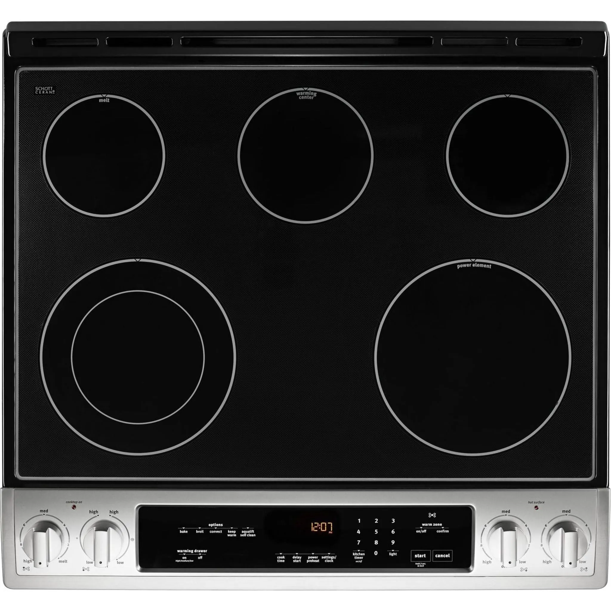 Maytag 30" WIDE ELECTRIC RANGE WITH TRUE CONVECTION AND POWER PREHEAT - 6.4 cu. ft. (YMES8800FZ)